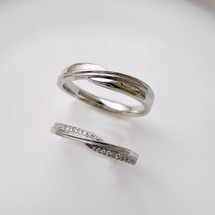 Tale對戒 鉑金天然鑽石婚戒 - 幸李輕珠寶