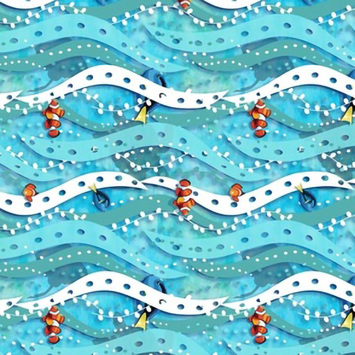 346-小丑魚玩浪-水平