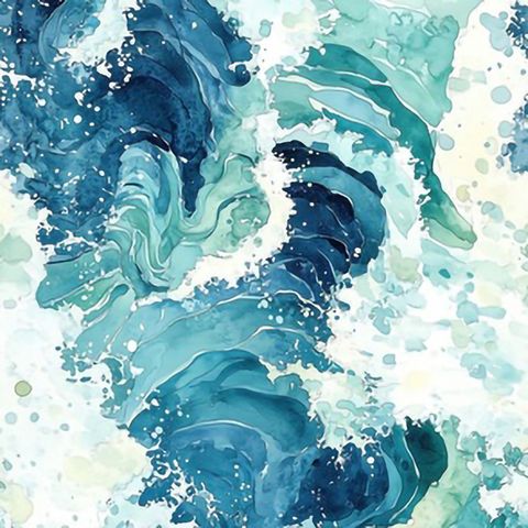 360-油畫海浪