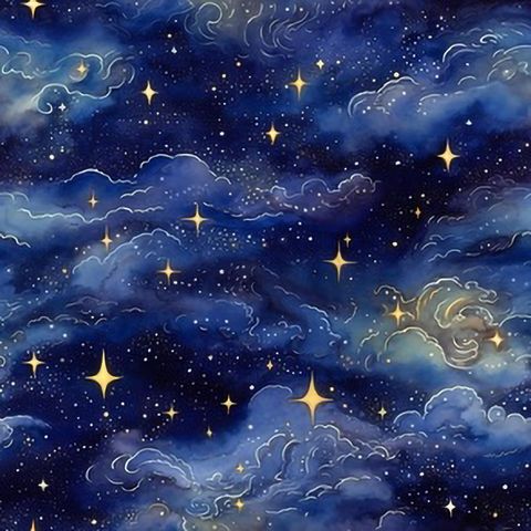 376-星空海浪