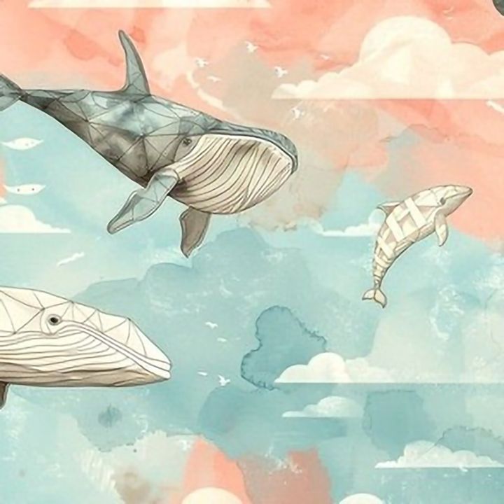 379-夢幻粉彩鯨魚