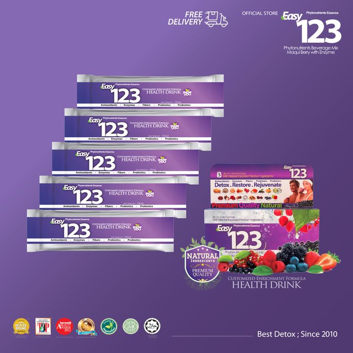 EASY123 5sachets Detox Trial Pack
