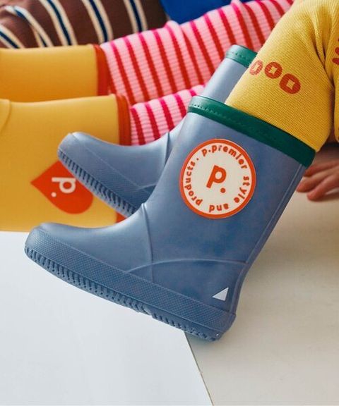 p.premier 的「雨靴，圖案設計，雨天樂趣無窮」 _ 海軍藍