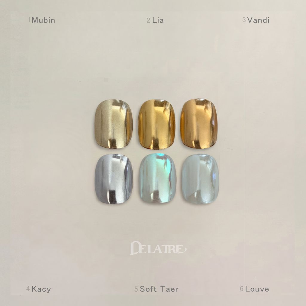 DELATRE 鏡面粉 (色卡)_官網底色