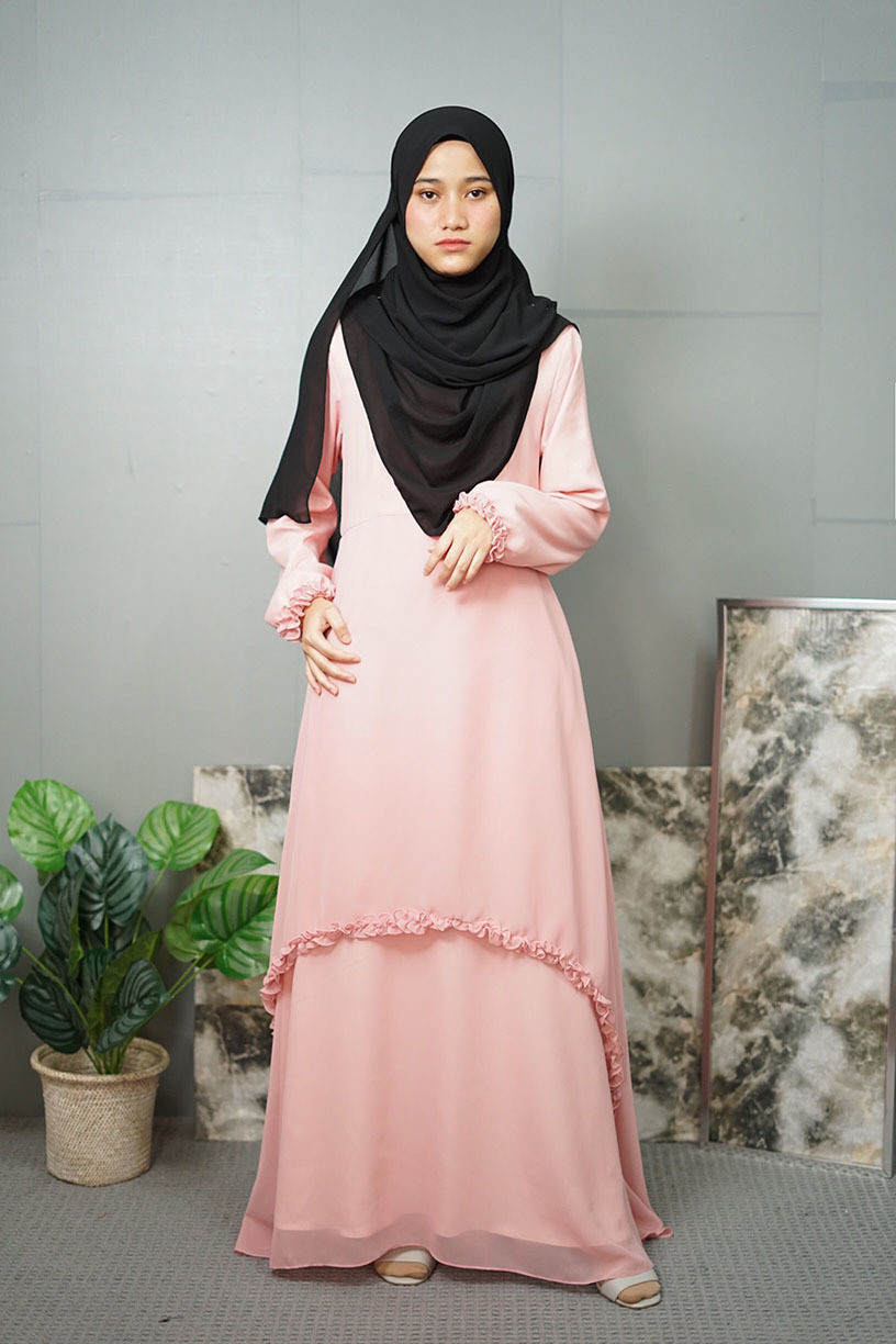 STELLA ABAYA PEACH (SM) – Hijanah