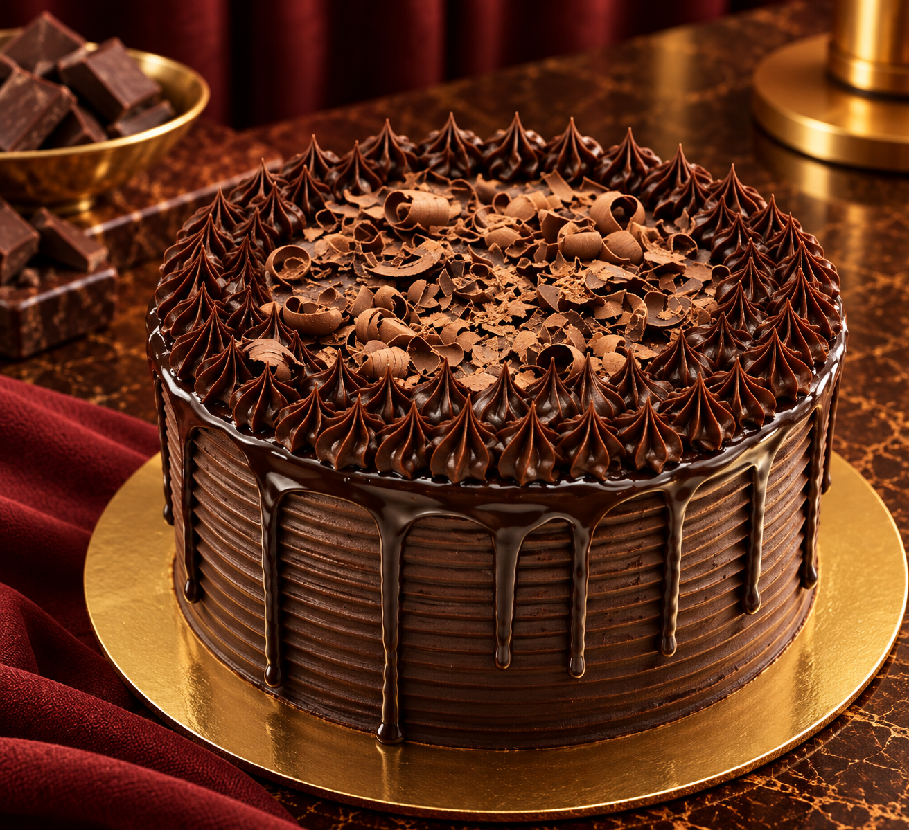 Decadent Chocolate Ganache Cake