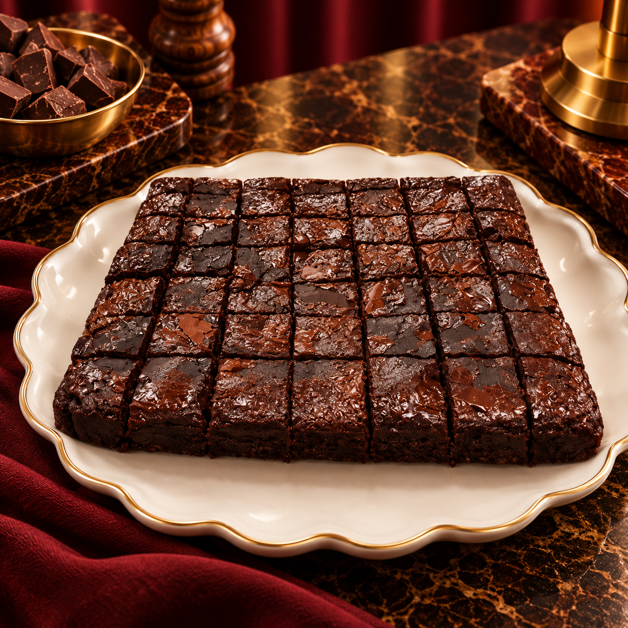 Luxurious Chocolate Brownie Platter