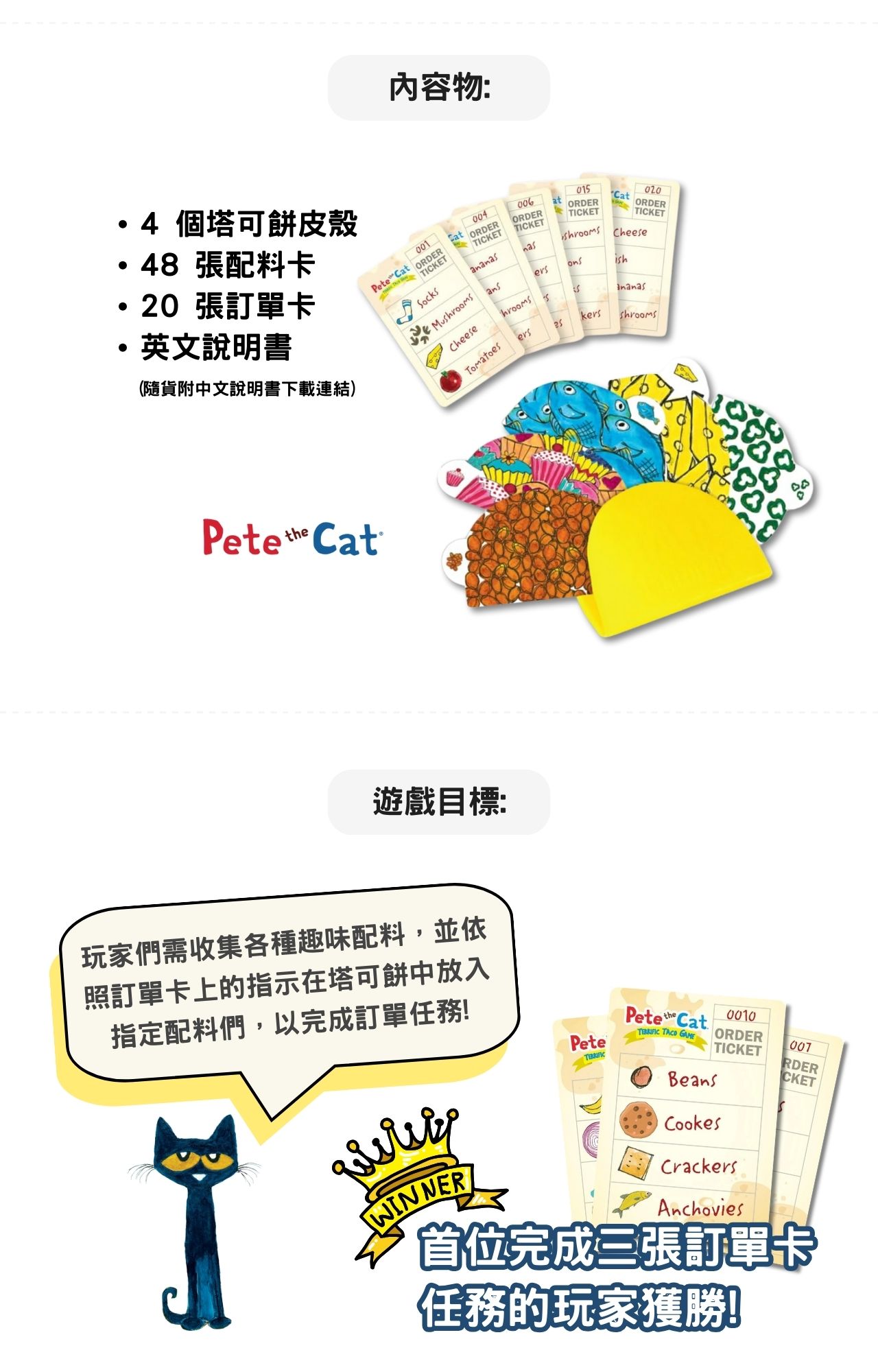 美國Briarpatch 皮皮貓的瘋狂塔可餅 益智桌遊_產品介紹 (2)
