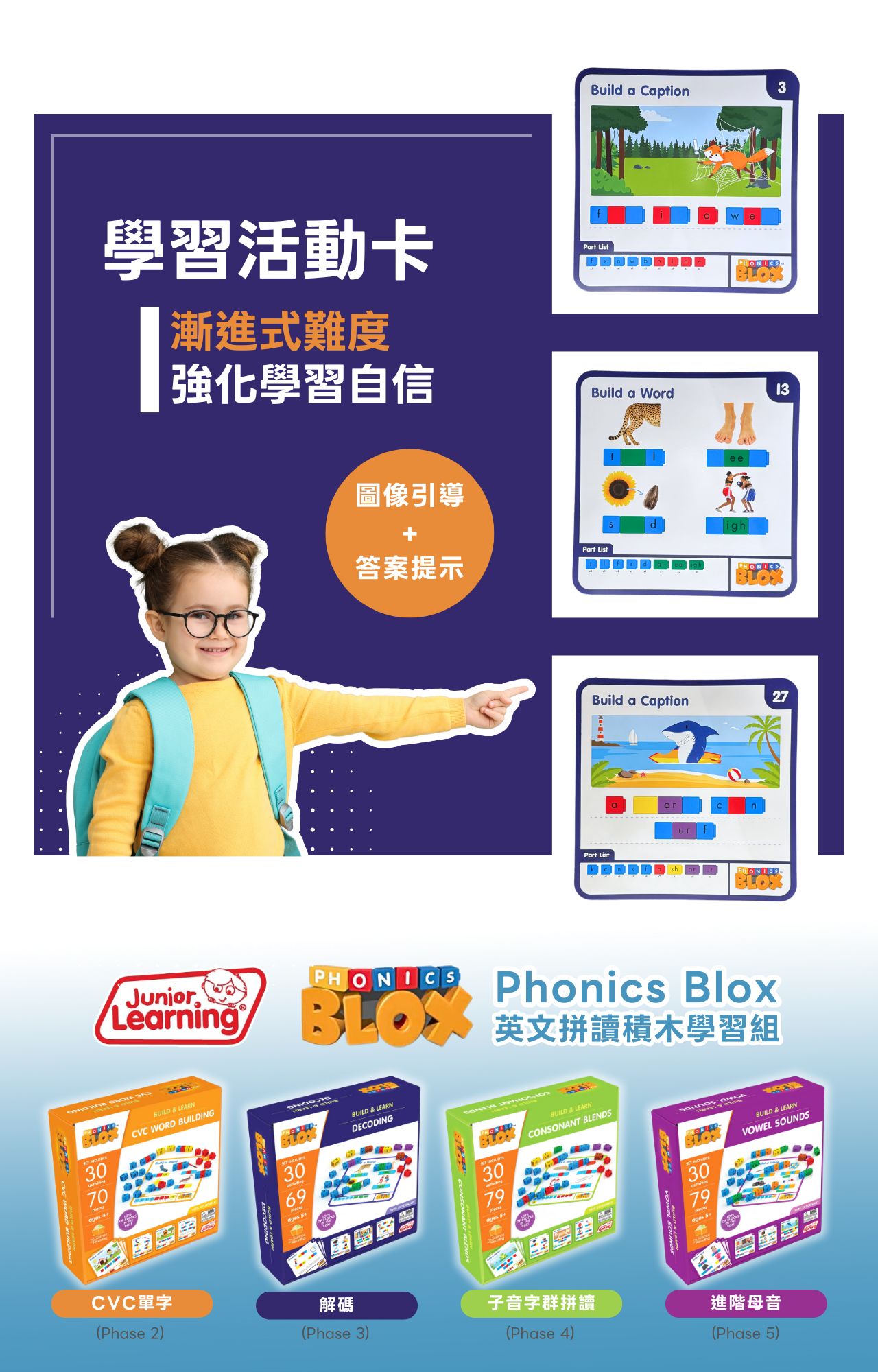【美國Junior Learning】Phonics Blox 英文拼讀積木學習組 - 解碼_intro (3)
