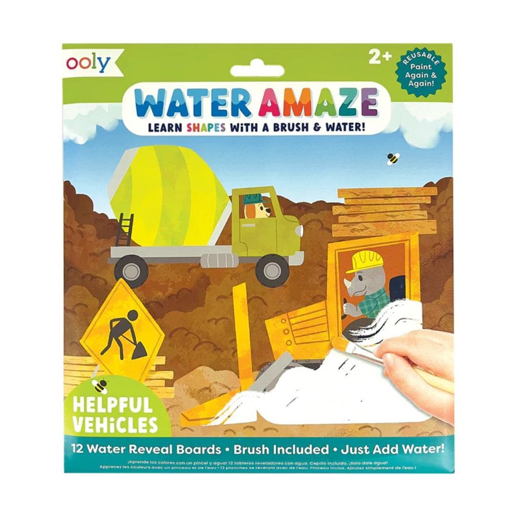美國OOLY Water Amaze 神奇水畫遊戲組-交通工具