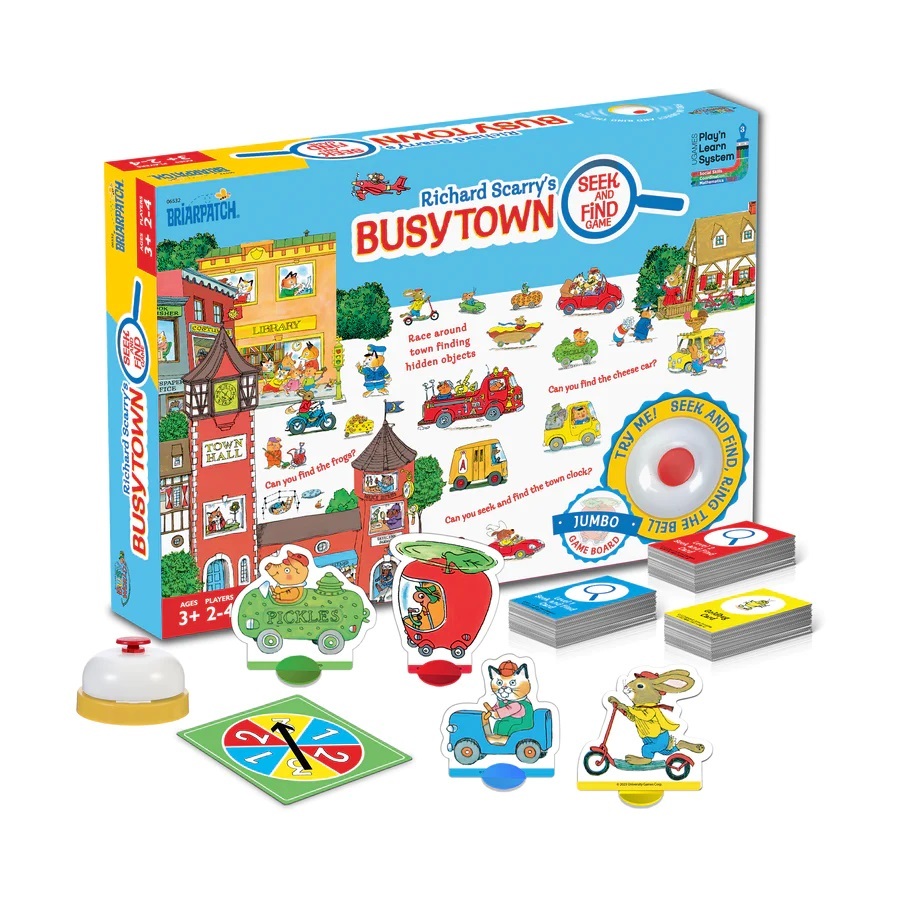 理察斯凱瑞繪本聯名桌遊-忙碌小鎮找一找 Richard Scarry's Busytown Seek and Find Game