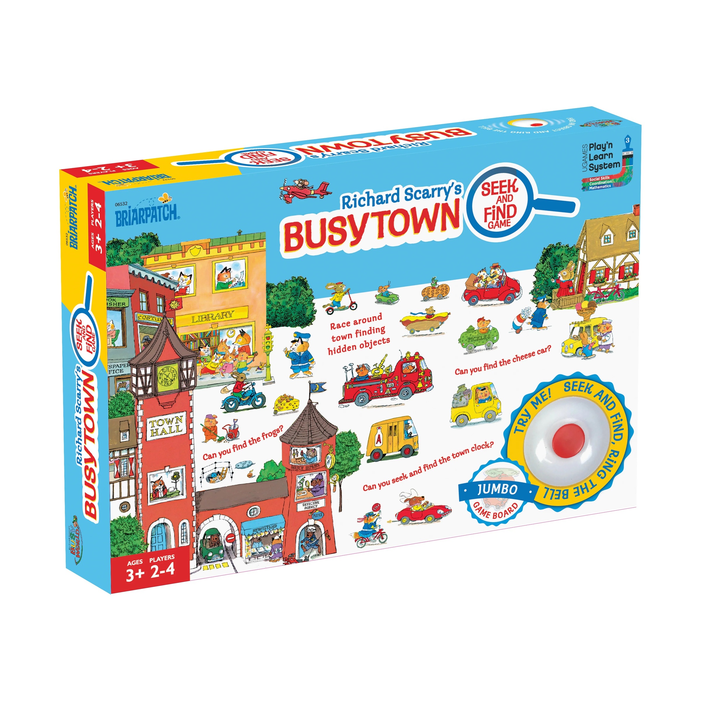 理察斯凱瑞繪本聯名桌遊-忙碌小鎮找一找 Richard Scarry's Busytown Seek and Find Game (封面)