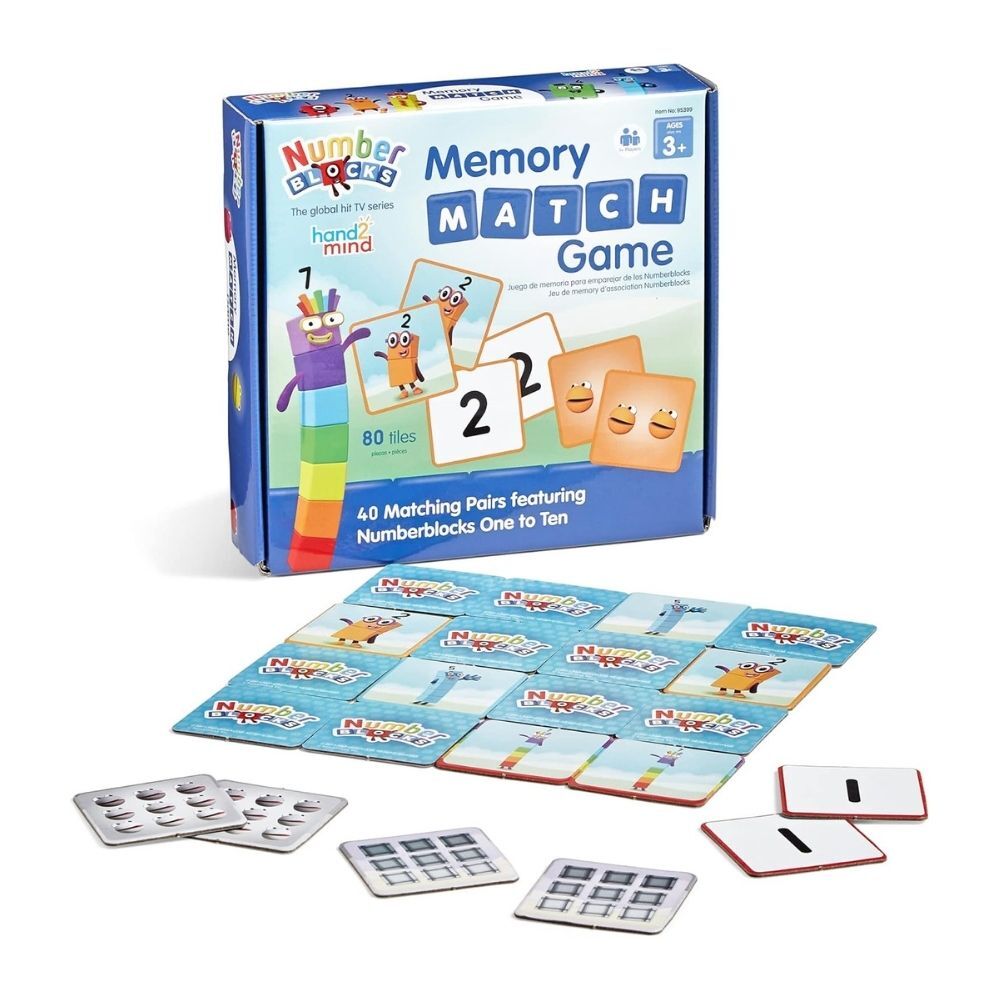 【美國hand2mind】Numberblocks數字積木 圖像記憶大挑戰益智桌遊