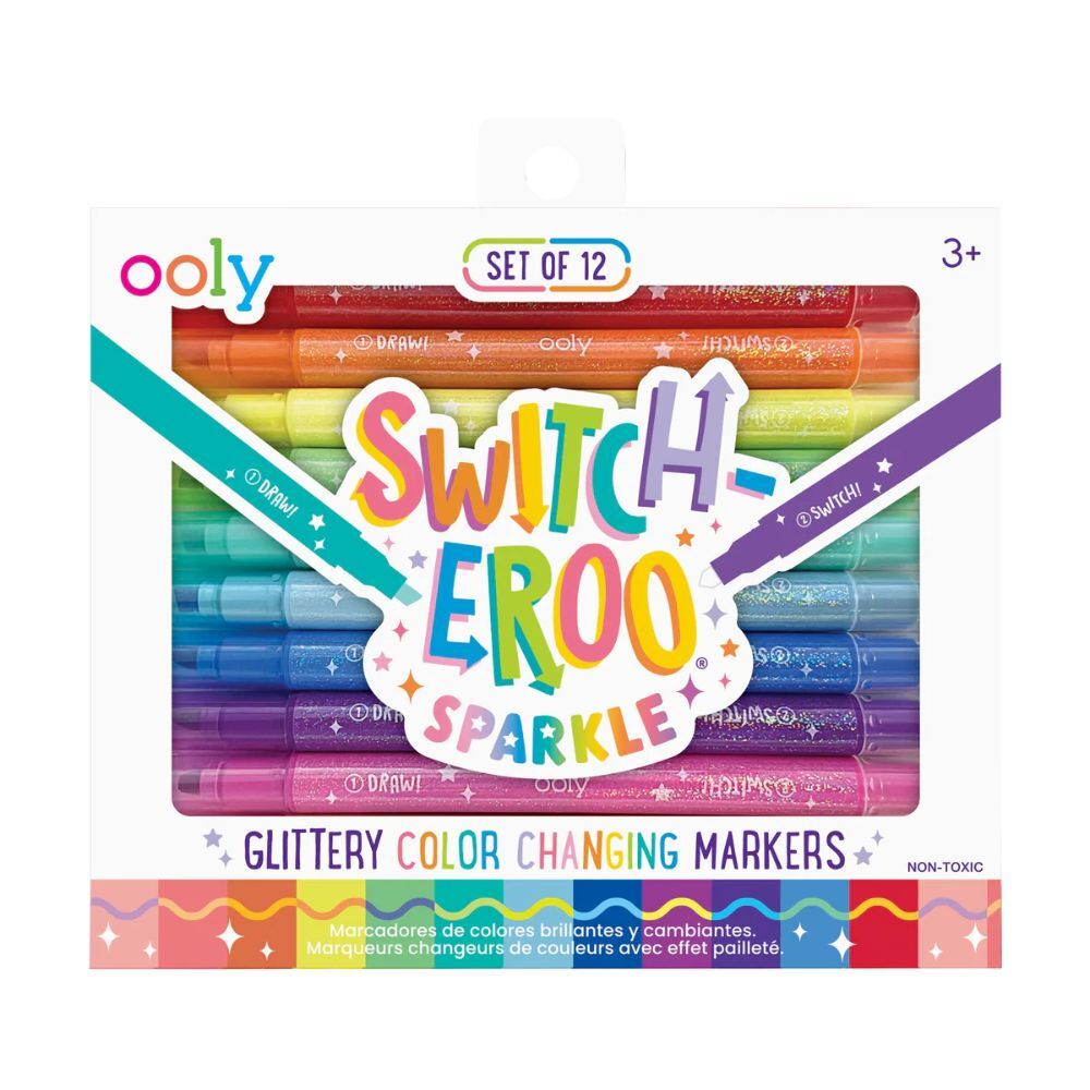 美國ooly Switch-eroo!雙頭神奇變色閃亮彩色筆 (1)