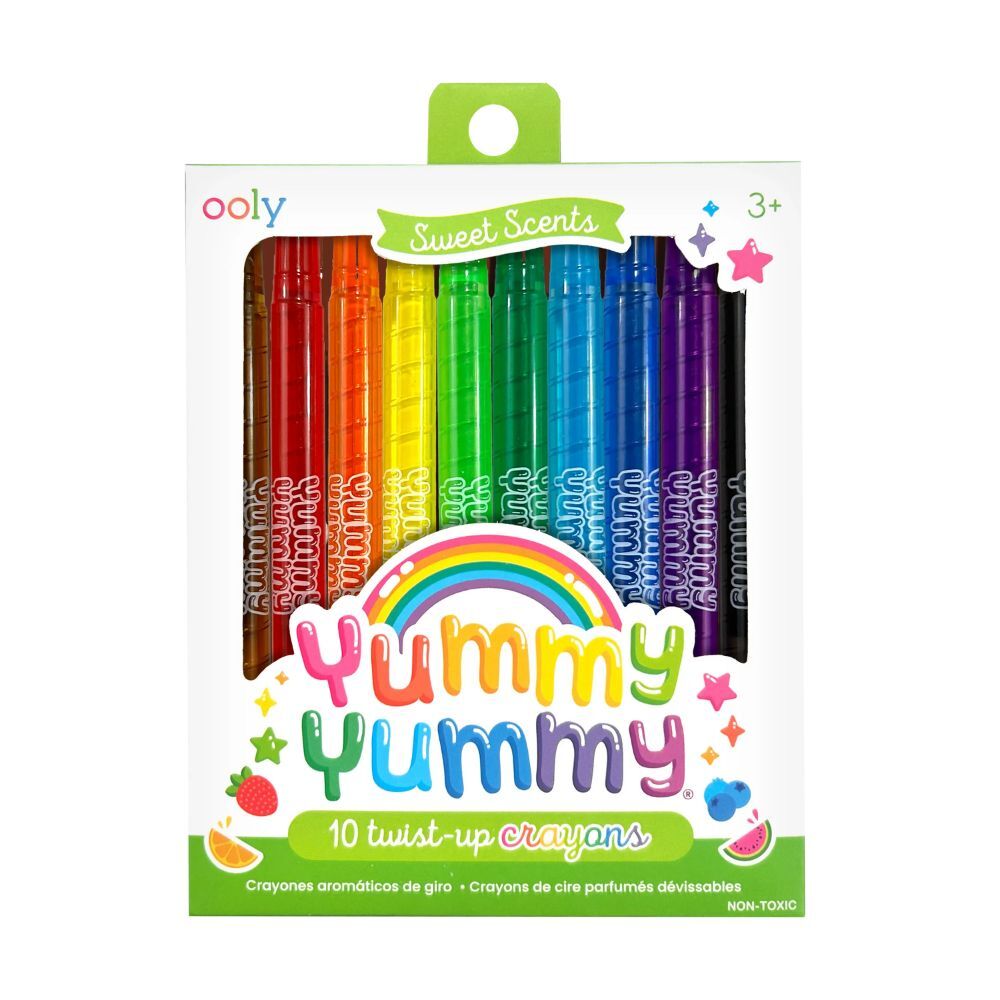 【美國OOLY】Yummy Yummy 甜香旋轉蠟筆(10色)  (1)