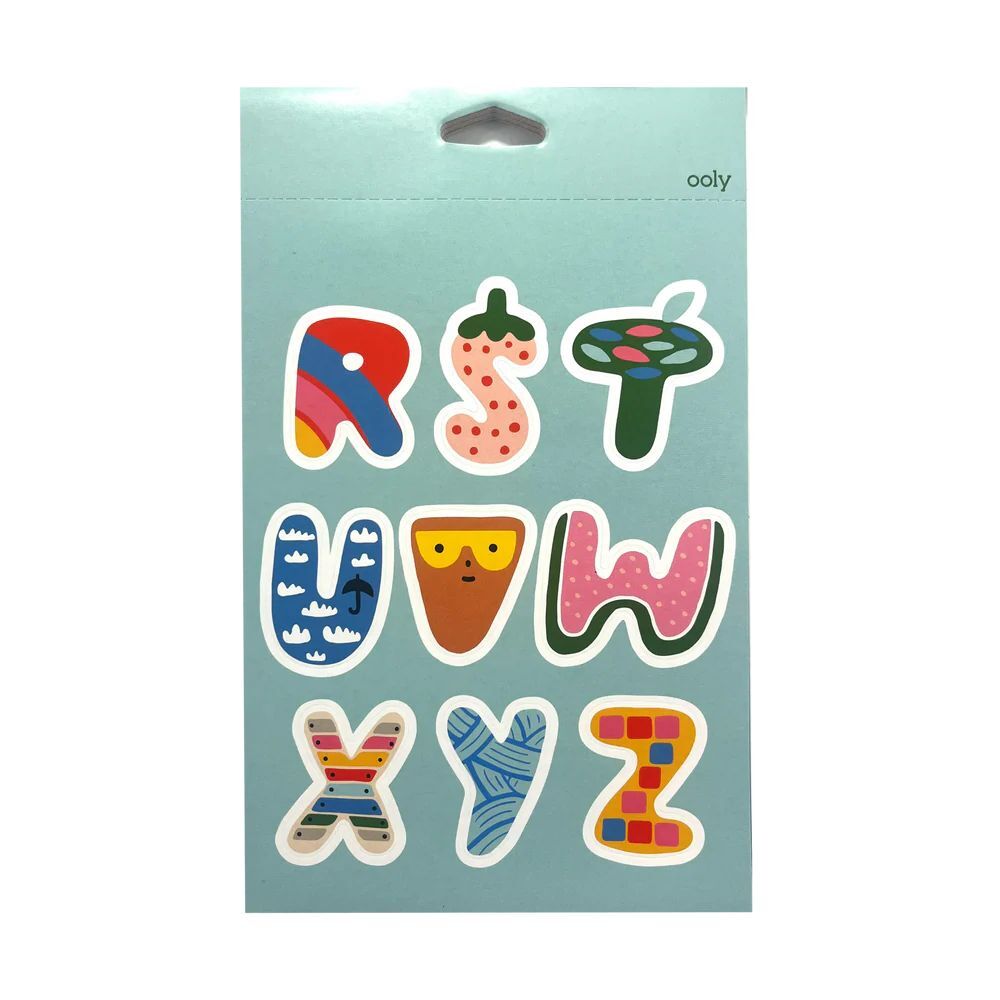 【美國OOLY】120-216 Suzy Ultman 聯名貼紙書 -英文字母學習樂 (30頁) (4)