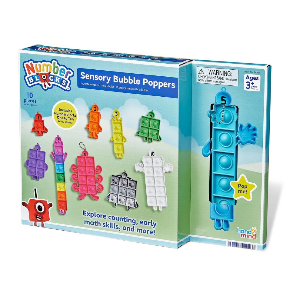 【美國hand2mind】Numberblocks數字積木 1-10按壓泡泡吊飾組 (1)