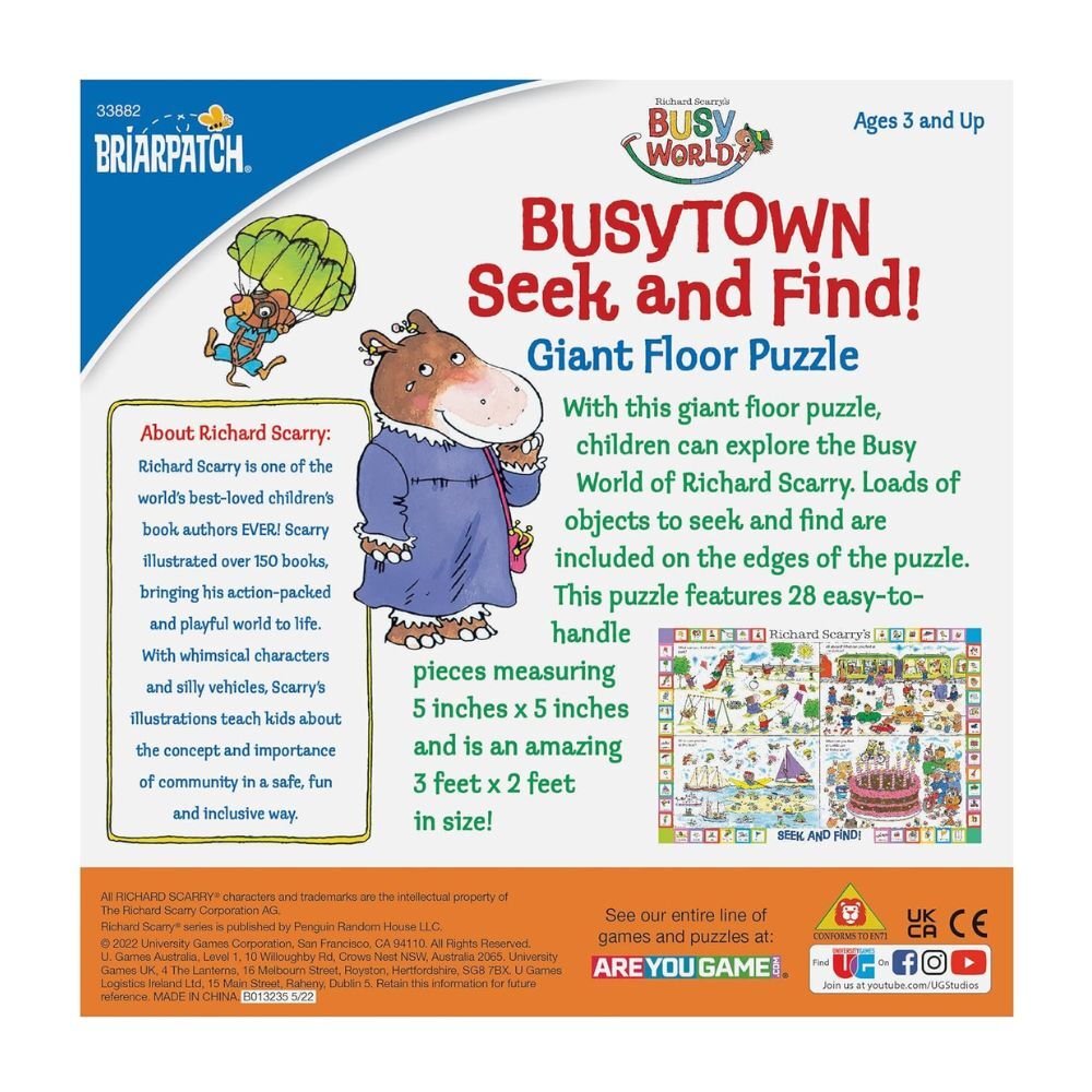 【美國Briarpatch】理察斯凱瑞繪本聯名地板拼圖-忙碌小鎮找一找 (7)