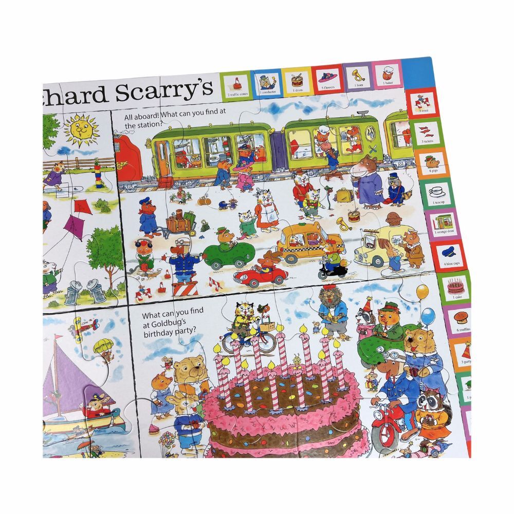 【美國Briarpatch】理察斯凱瑞繪本聯名地板拼圖-忙碌小鎮找一找 (6)