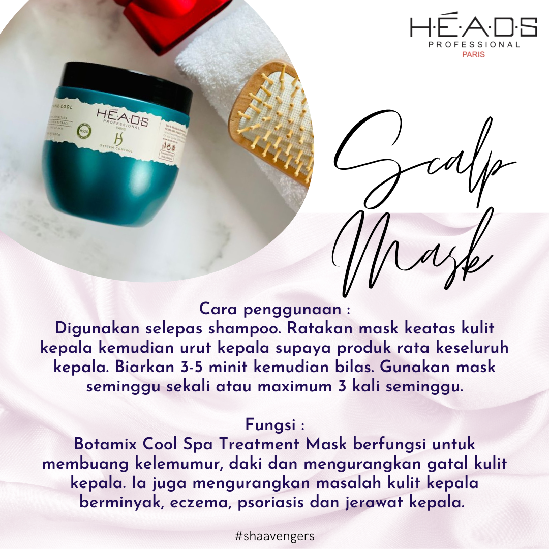 HEADS Botamix Scalp Mask 500ml, Sobella Tasty Raya