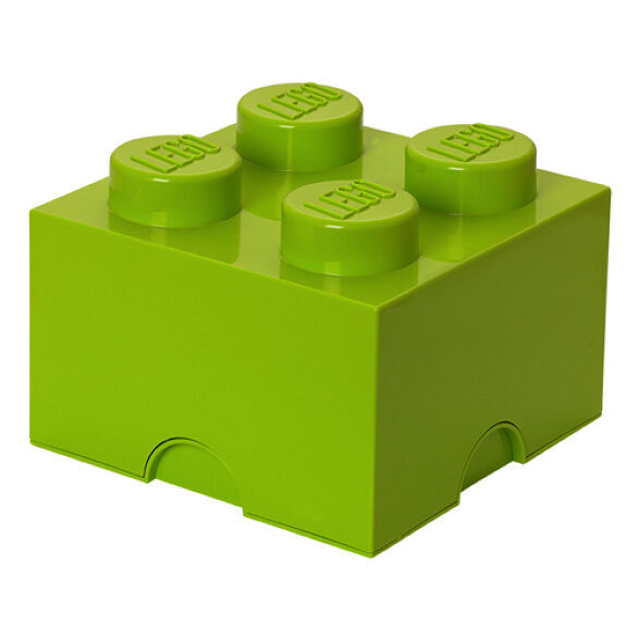 LEGO收納箱上蓋式2x2-草綠色