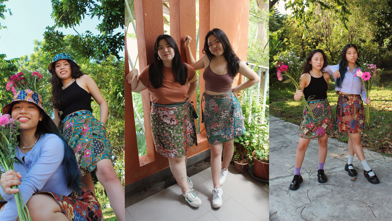 The Sisterhood Studios | Reversible Batik Wrap Skirts