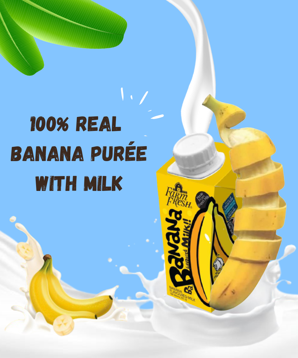 Banana milk farm fresh