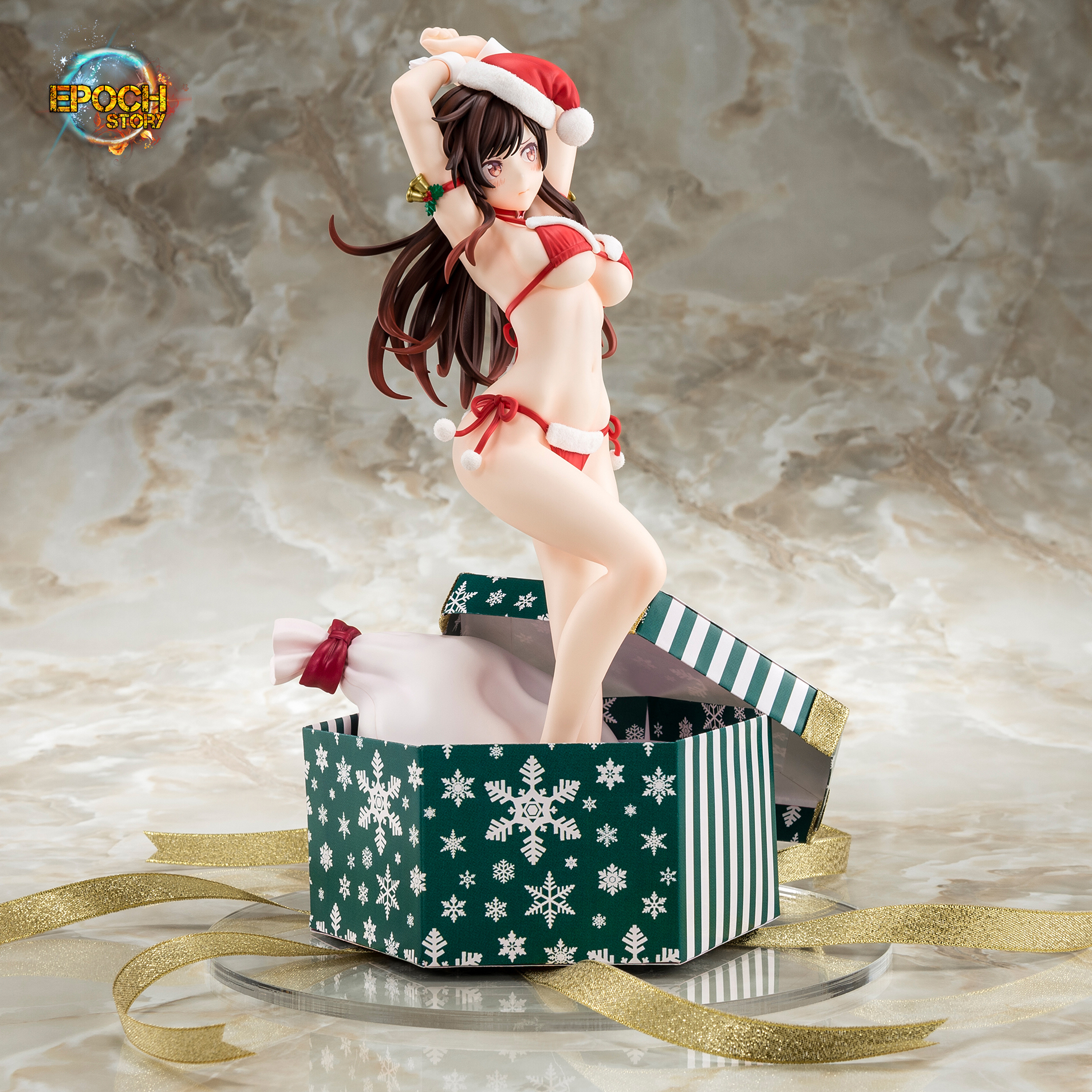 Rent-A-Girlfriend Mizuhara Chizuru Santa Bikini de Fuwamoko Figure 2nd Xmas (6)