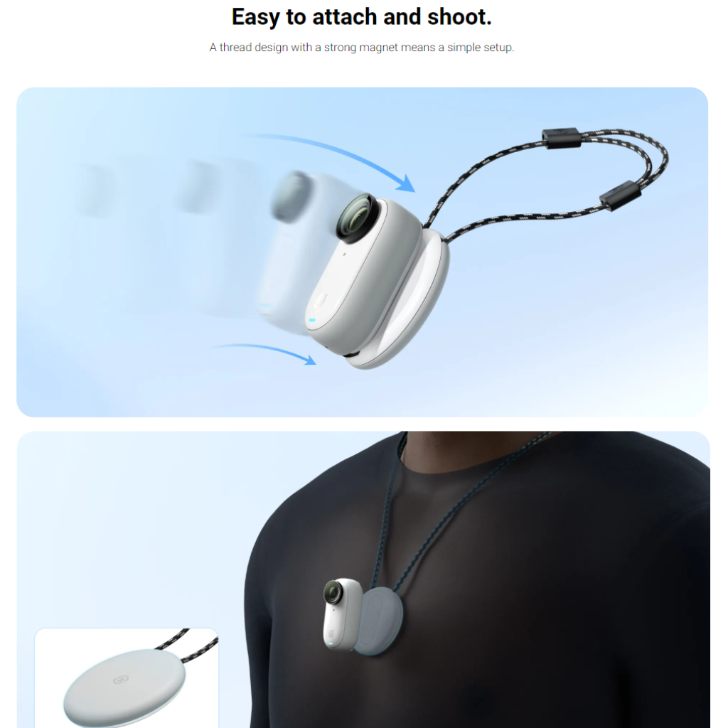 Insta360 GO 3 Magnet Pendant – Drones Kaki | DJI Enterprise Authorized ...