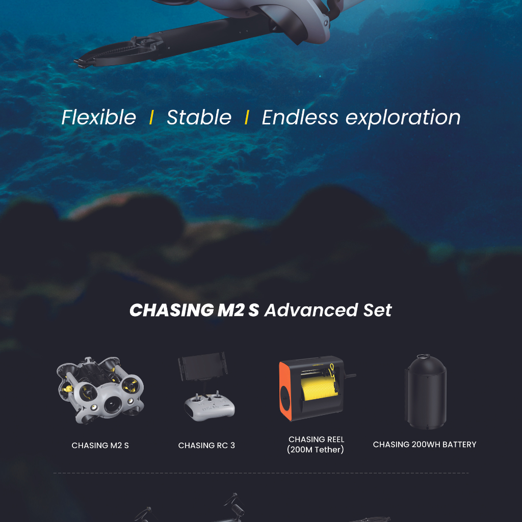 CHASING M2 S Underwater ROV Remote Control Underwater Drone With