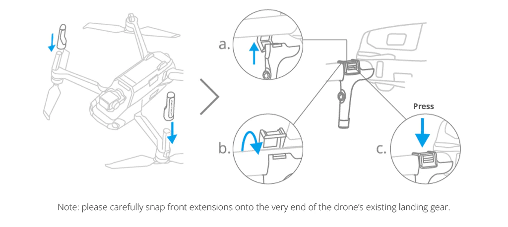 08_DJI_Drone_accessories_Mavic_Air_2_Landing_Gear_Extensions_attach_detach_install_and_disassemble_instruction.png