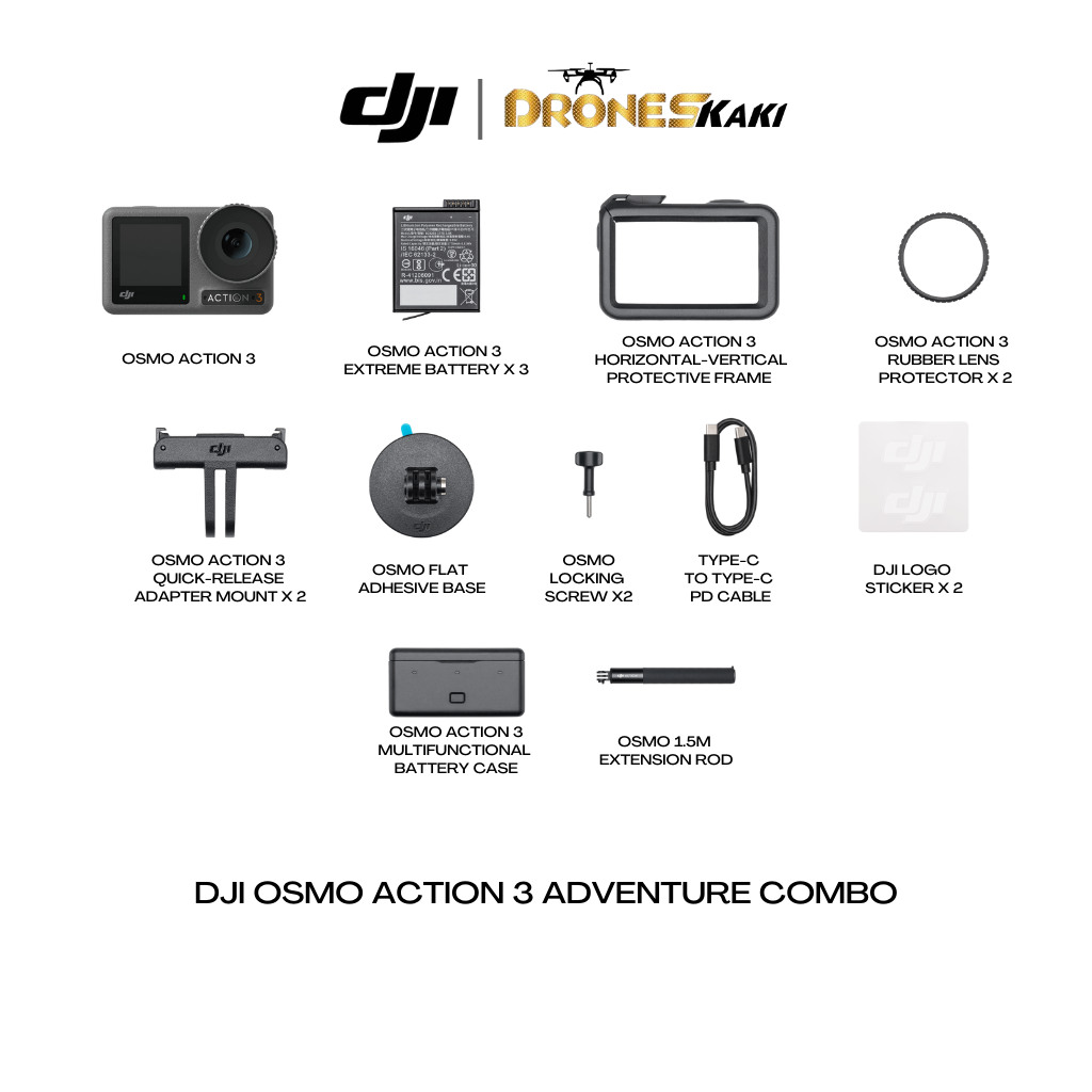 DJI Osmo Action 3 Adventure Combo