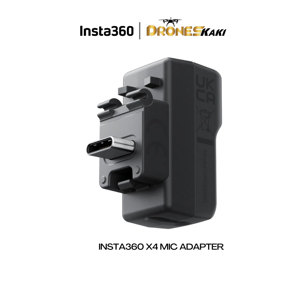 Insta360 X4 Mic Adapter – Drones Kaki | DJI Enterprise Authorized Store