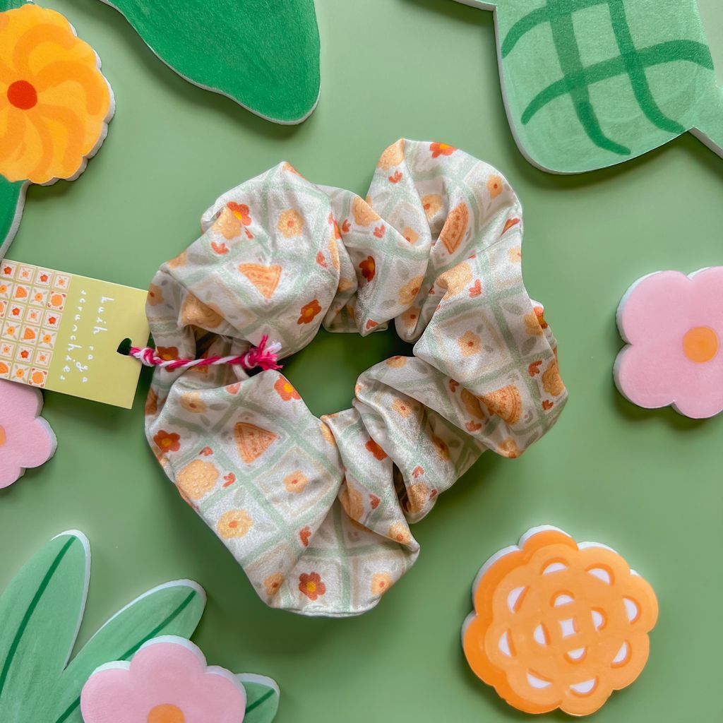 Kuih Raya Scrunchies (green)