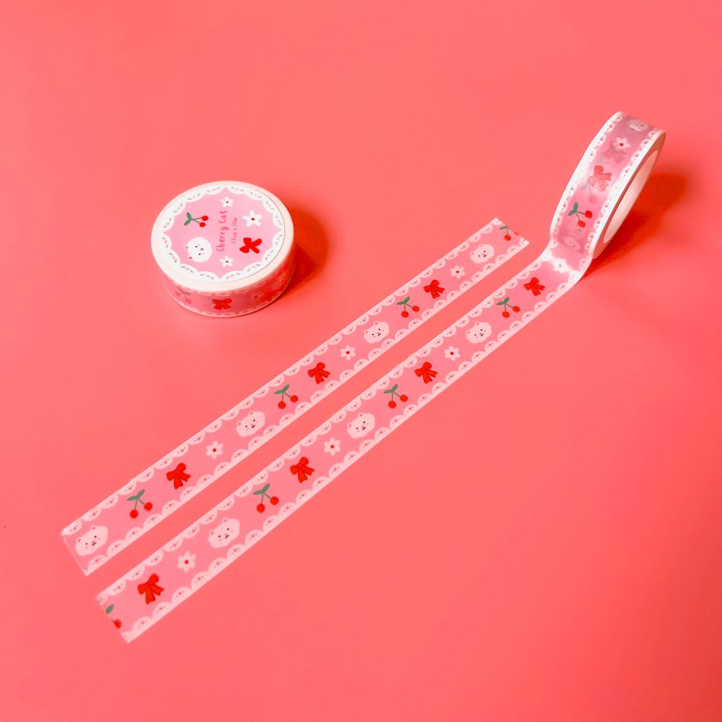 Cherry Cat Washi Tape