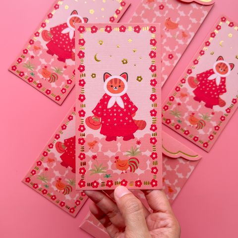 Dedek Cat Money Packets by Bunga dan Bintang