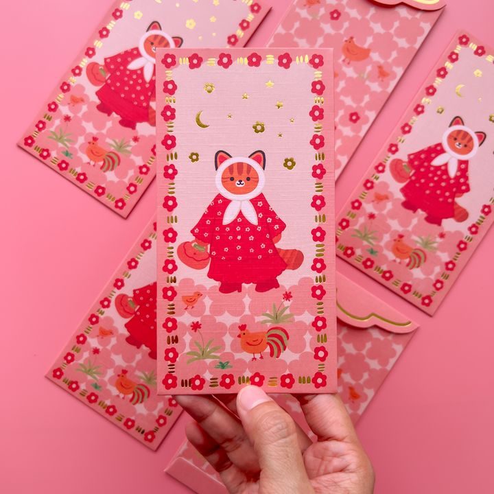Dedek Cat Money Packets by Bunga dan Bintang