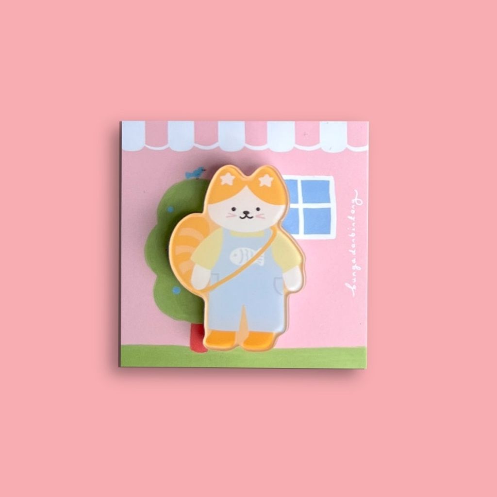 Cookie Cat Acrylic Pin