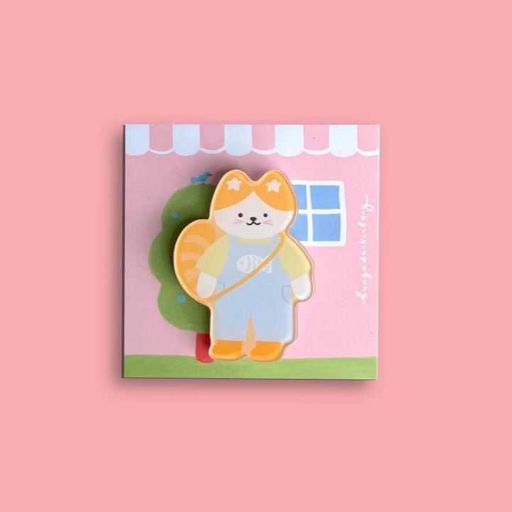 Cookie Cat Acrylic Pin