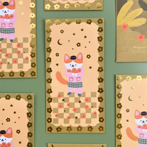 Cookie Cat Money Packets by Bunga dan Bintang