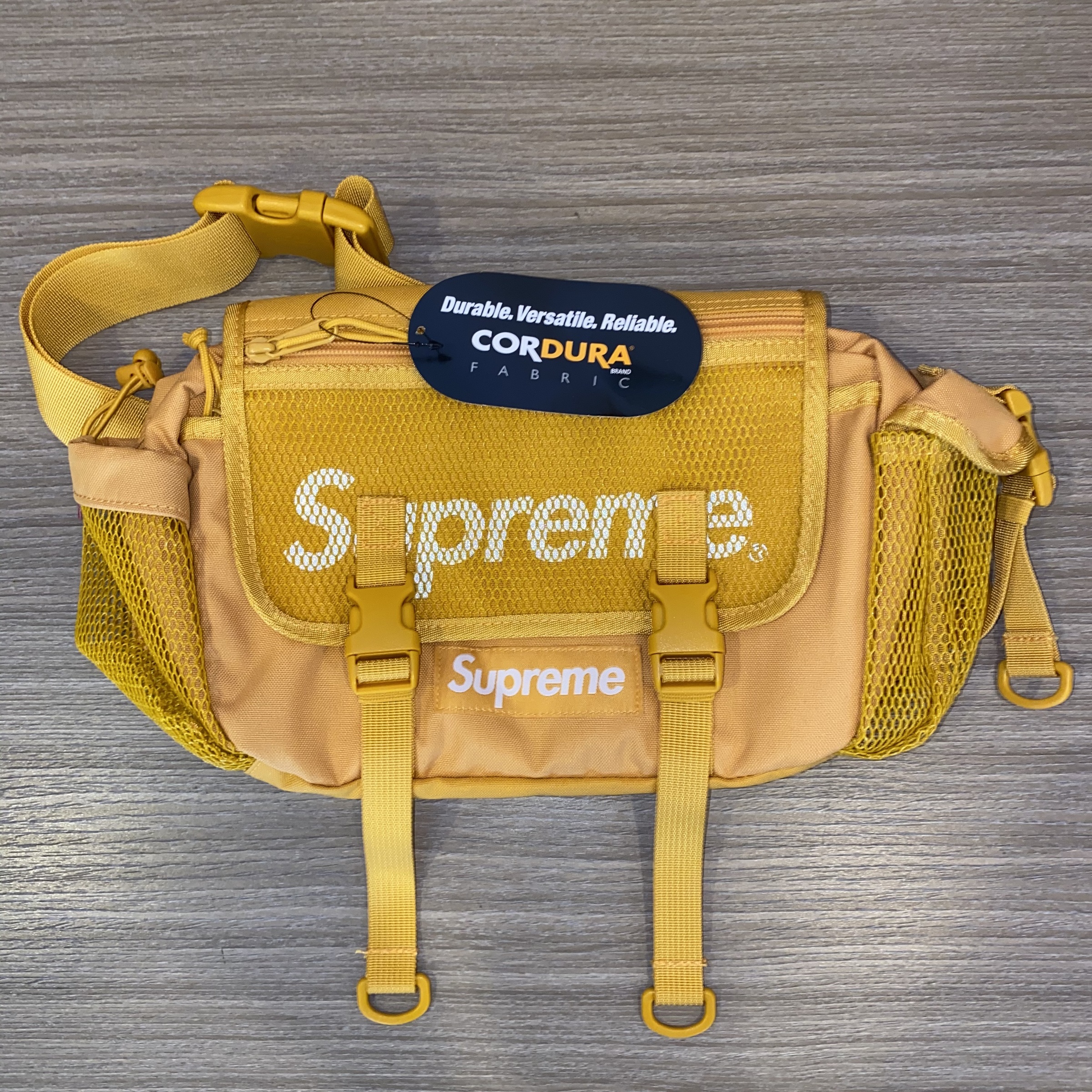 yellow supreme fanny pack