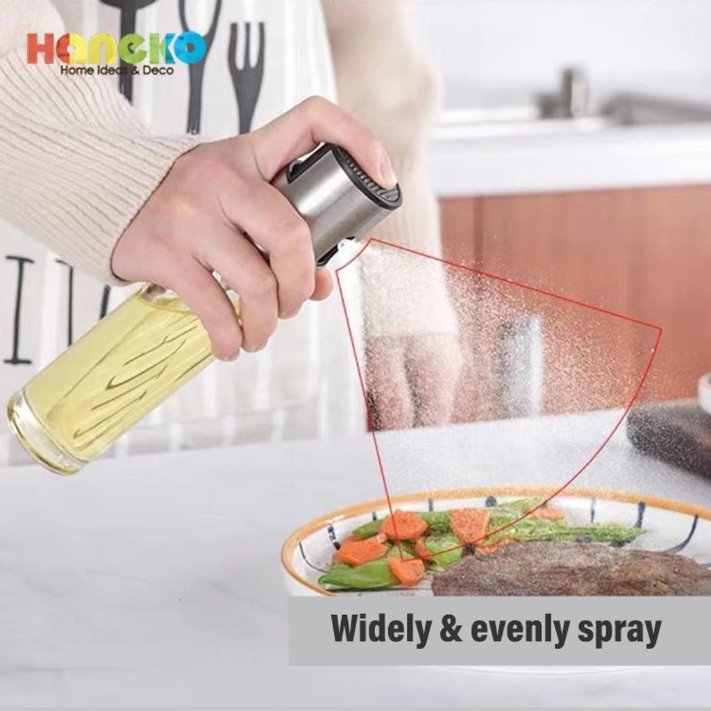 Stainless Steel Oil Spray for Air Fryer Cooking Oil Dispenser Haneko