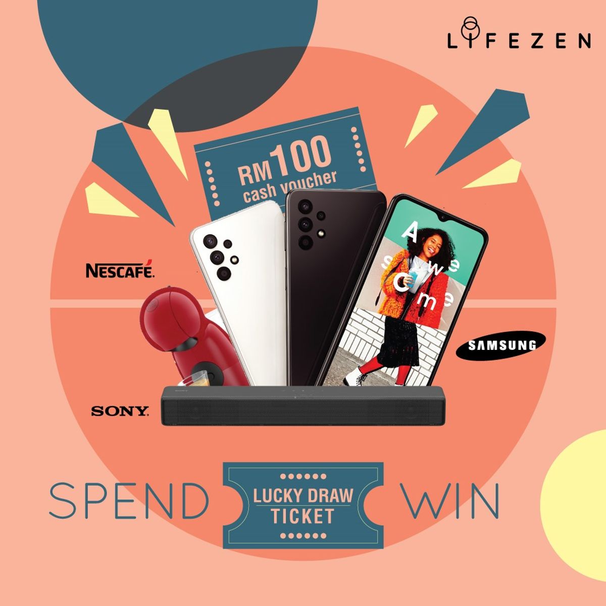 Spend and Win! Samsung Galaxy A32 and many more prizes up for Grabs!