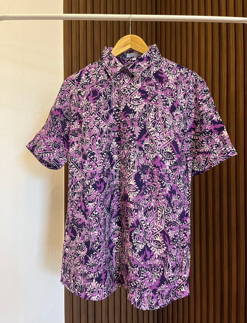 【CPGN STUDIO】Oasis Pigment Embroidery Short Sleeve Short Sleeve Stamped Shirt (Size L) – Lizza Creations