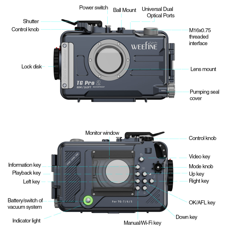 WFH-TG-Pro2_weefine_Multi Function Housing for TG Cameras_01
