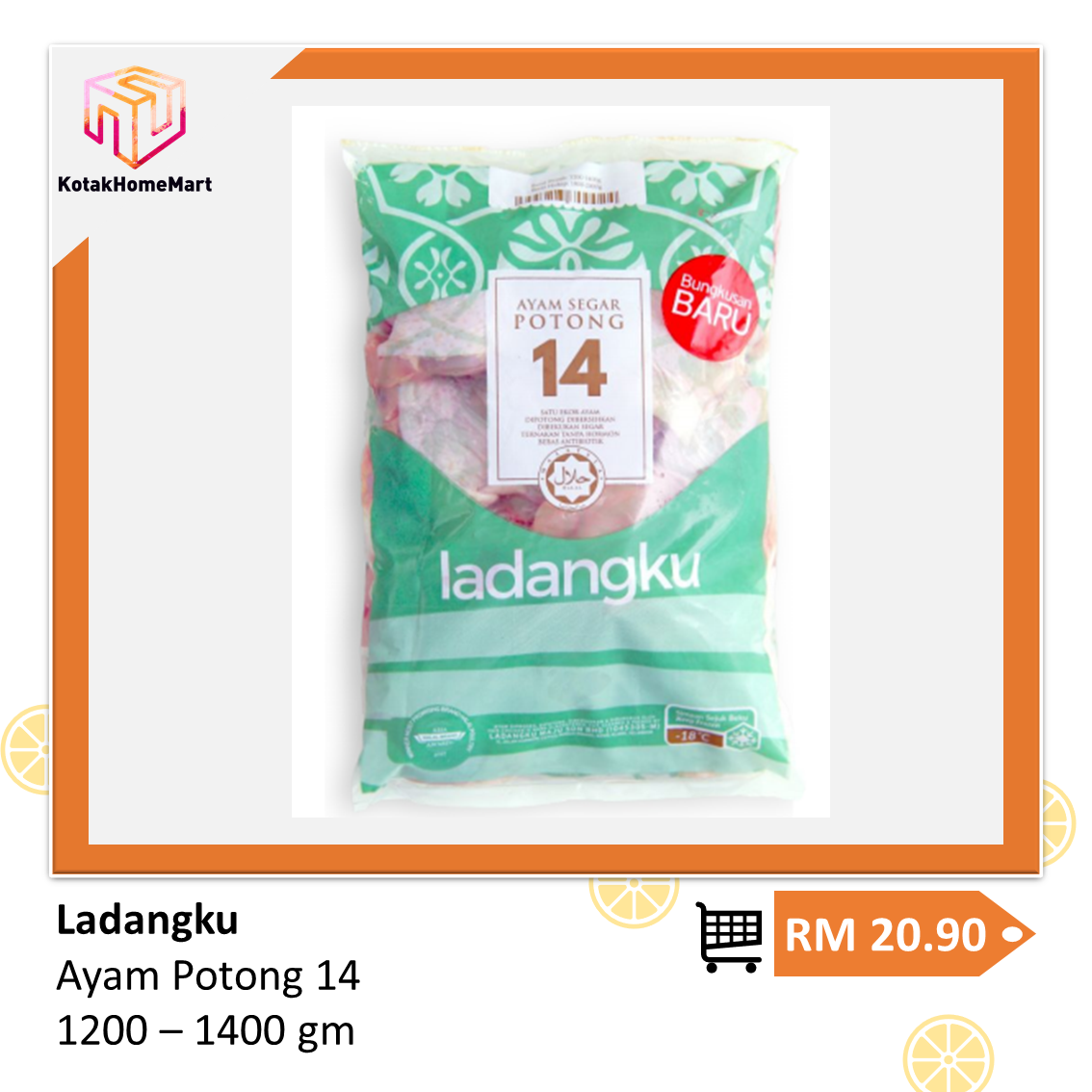 Ladangku Ayam Potong 14 Kotak Home Mart