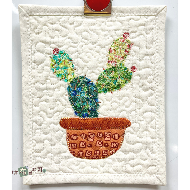 仙人掌刺繡
