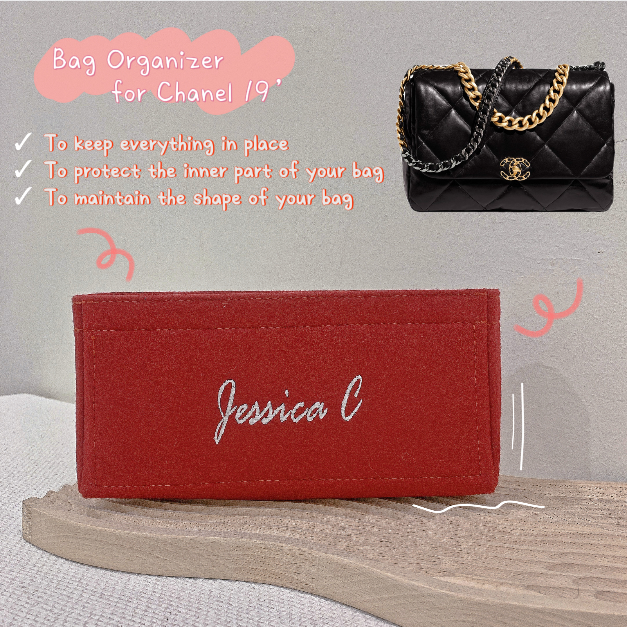 chanel 19 small organizer