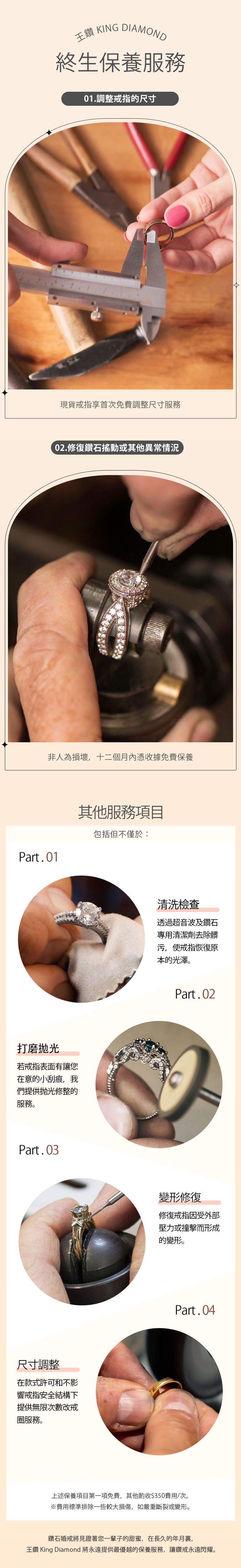 王纘網頁主頁-終生保養服務-詳情