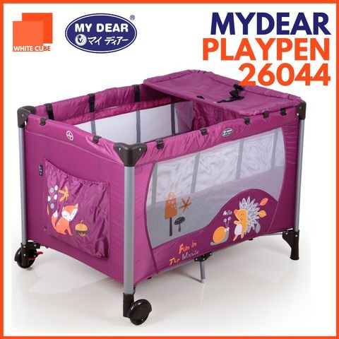 Baby Playpen Mydear White Cube